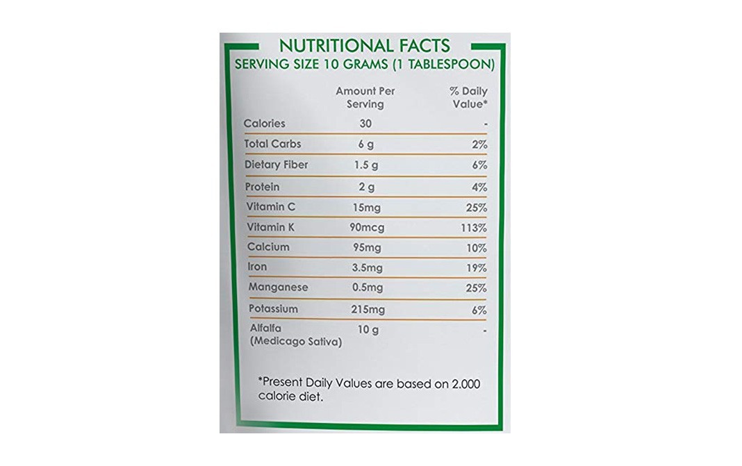 Holy Natural Alfalfa Powder    Pack  200 grams
